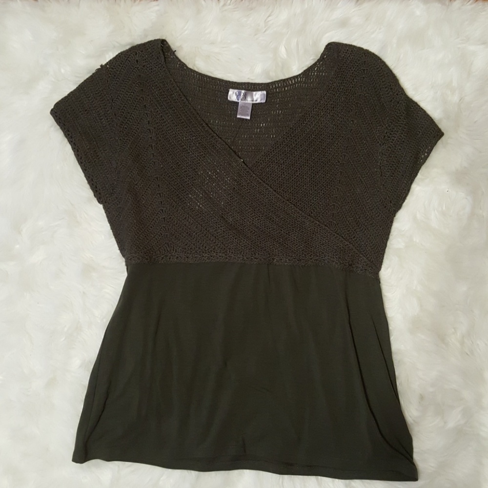 🎉NWT Nine & Co Nine West Green Top Womens Large